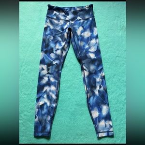 LULLUEMON WUNDER UNDER‎ LR TIGHT BLUSH BLOSSOM ALPINE SZ 6